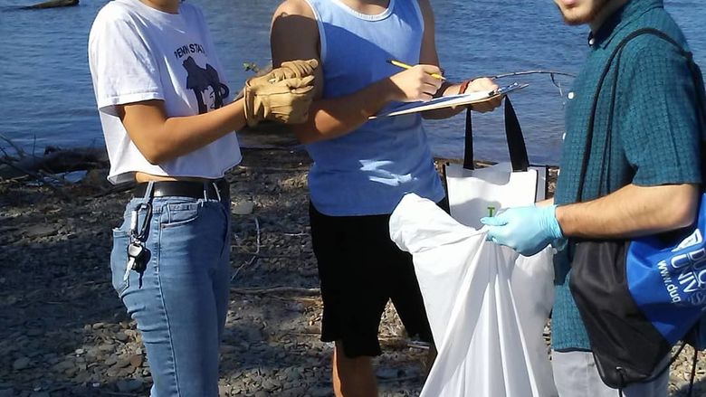 Students serving