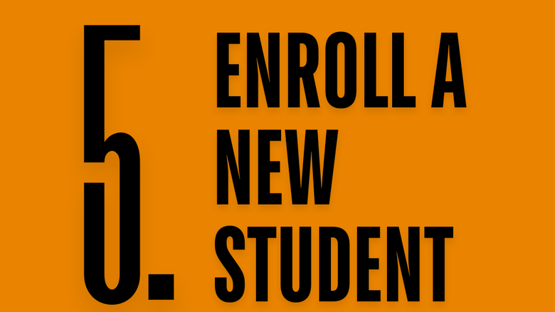 Enroll a new student