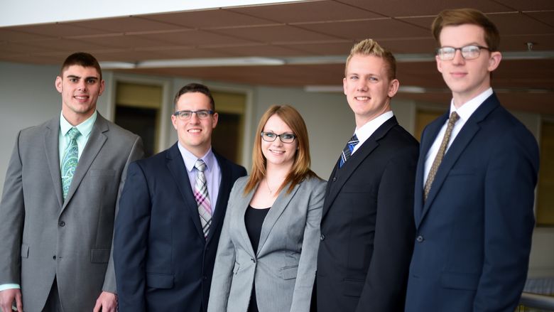 A portrait of Penn State Behrend's CFA Research Challenge team