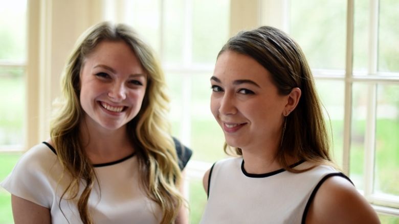 Penn State Behrend graduates Nicole Krahe and Olivia Narciso