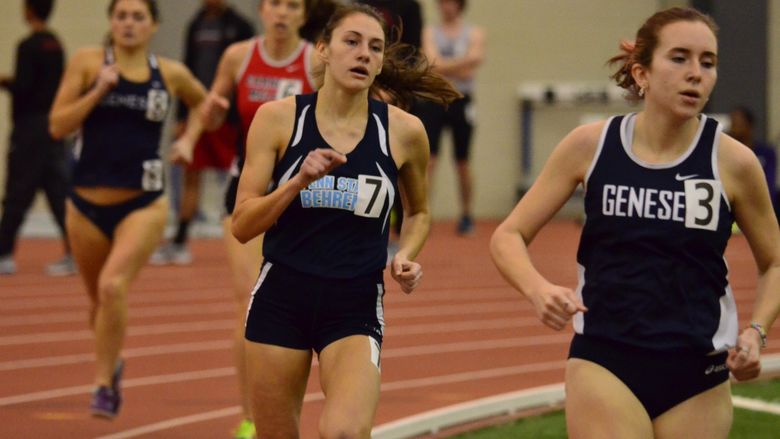 Penn State Behrend runner Rachel Pell competes at Mt. Union