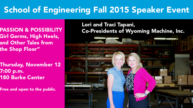 School of Engineering's Fall Speaker Event is Thursday