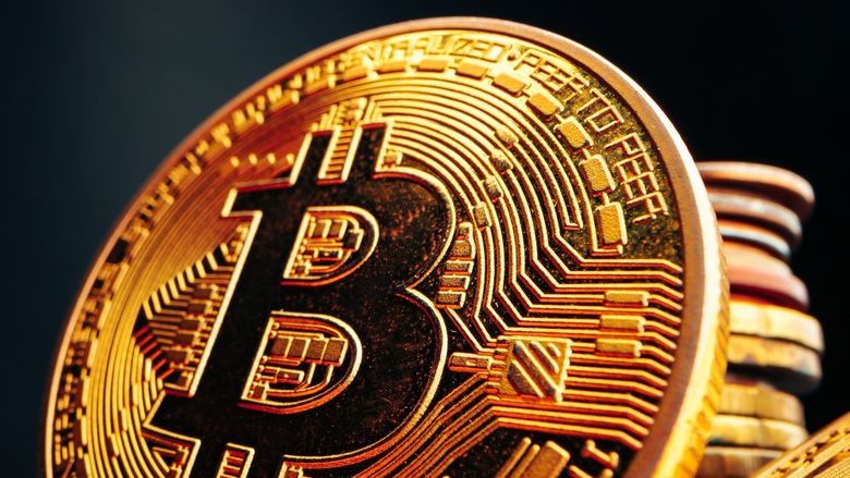 A stock art photo of a Bitcoin