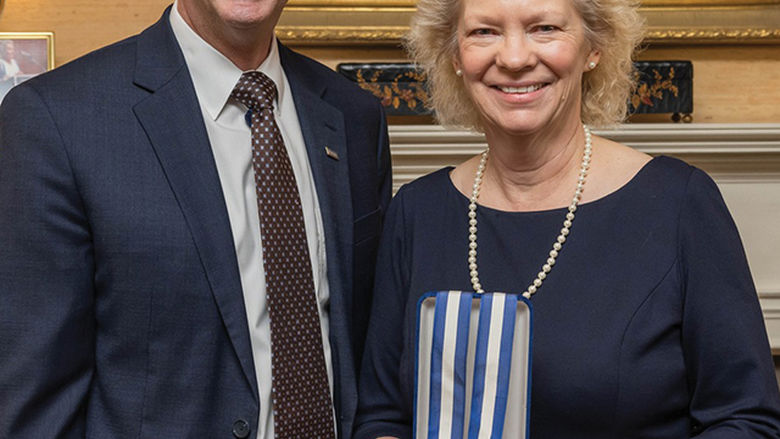Chancellor Ralph Ford and Nancy Anderson