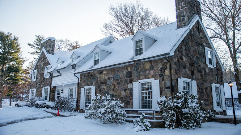 Glenhill Farmhouse in the winter