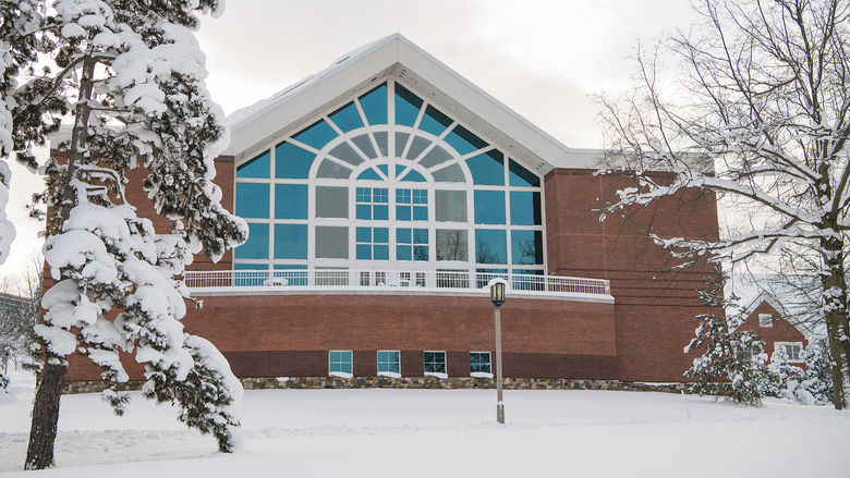 Lilley Library in Winter