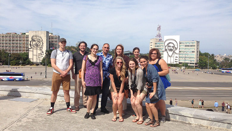 Penn State Behrend students and faculty visit Cuba in Spring 2016.