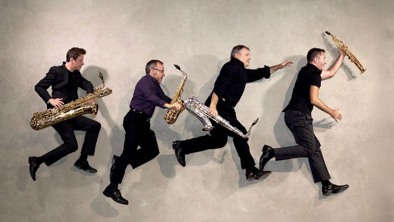 A publicity photo of the chamber music group Capitol Quartet.