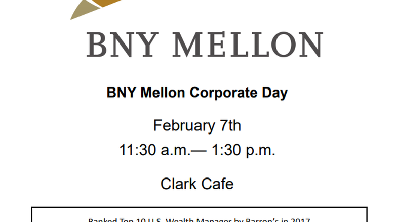 BNY Corporate Day: February 7th