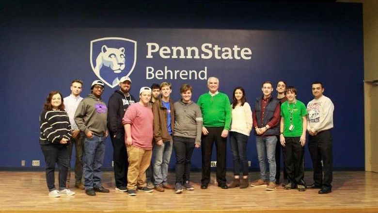 Congressman Mike Kelly visited with students at Penn State Behrend