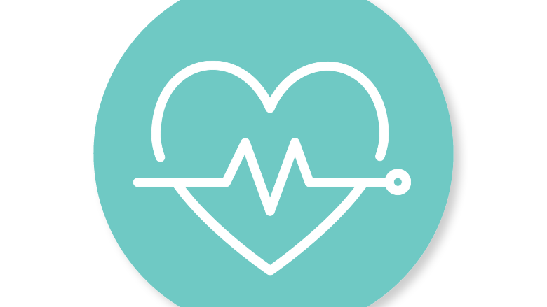 Icon showing a heartbeat