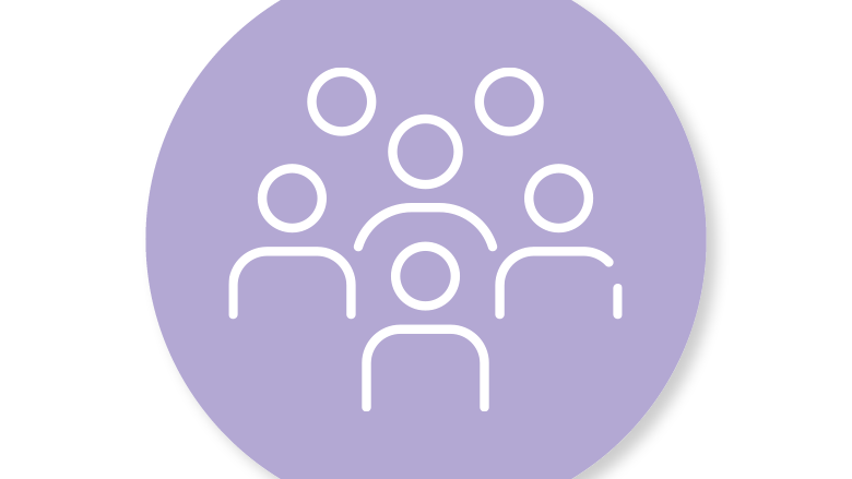 Icon showing a group of people