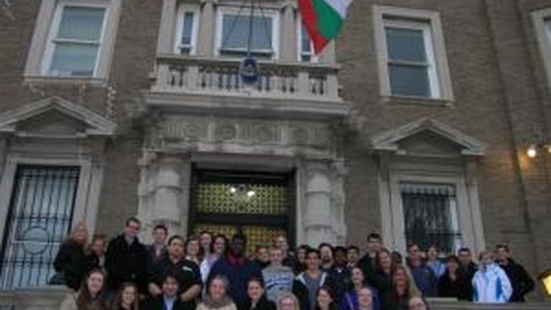 Students visit the Bulgarian Embassy