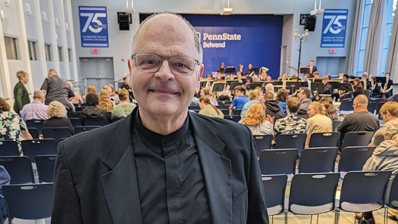 After twenty-five years at Penn State Behrend, Dr. Gary Viebranz, professor of music and director of instrumental ensembles, retired this summer.