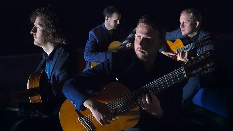 A portrait of the Dublin Guitar Quartet