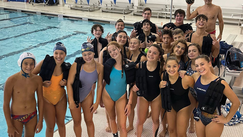Twenty swimmers and water polo players from Italy spent a week at Behrend this summer.