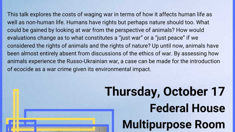 Ecocide and War How Animals Experience the Russian Invasion of Ukraine