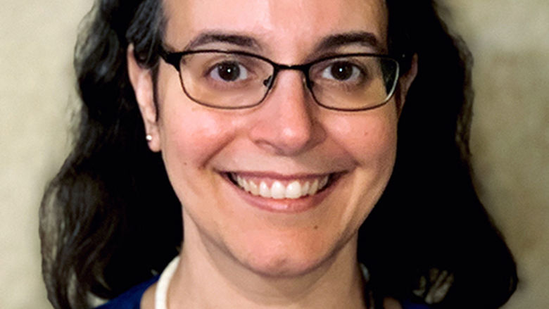 A portrait of Penn State Behrend professor Elisa Beshero-Bondar