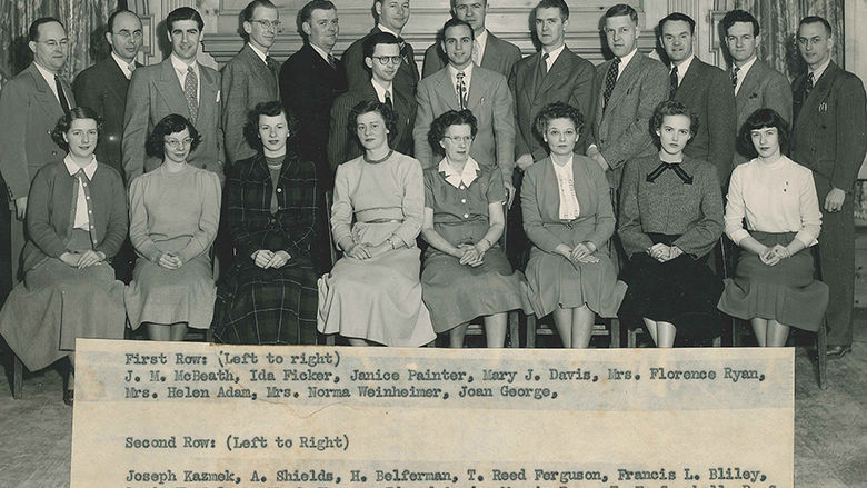 Faculty members who taught the first year at Behrend Center