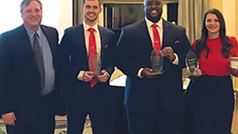 A student investment team from Penn State World Campus, consisting of three Behrend Finance majors, won the regional competition of the CFA Institute Research Challenge in Pittsburgh.