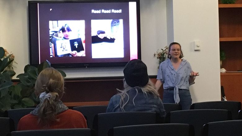 Penn State Behrend students attend a French event.