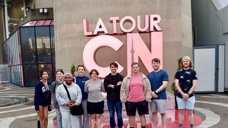 In front of CN Tower