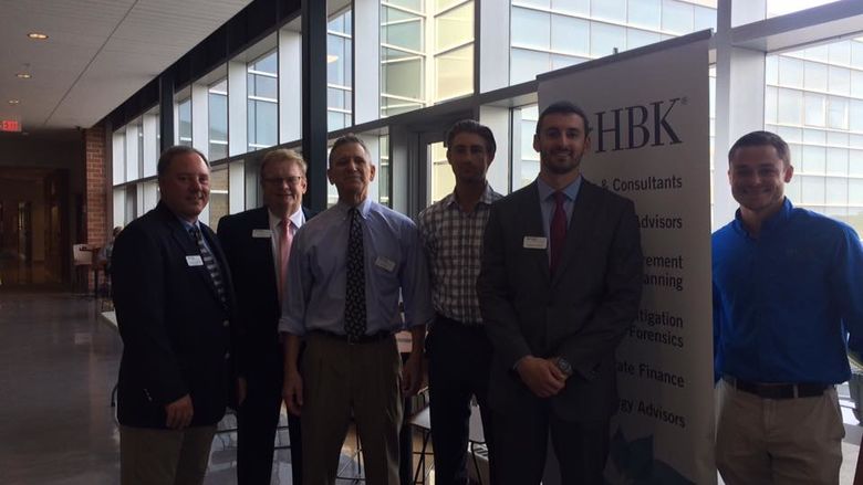 Members of HBK on campus for Corporate Day.