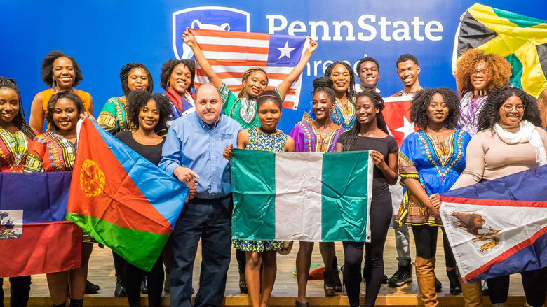 Organization of African and Caribbean Students’ Heritage Night event and Sorority Bid Day at Penn State Behrend.