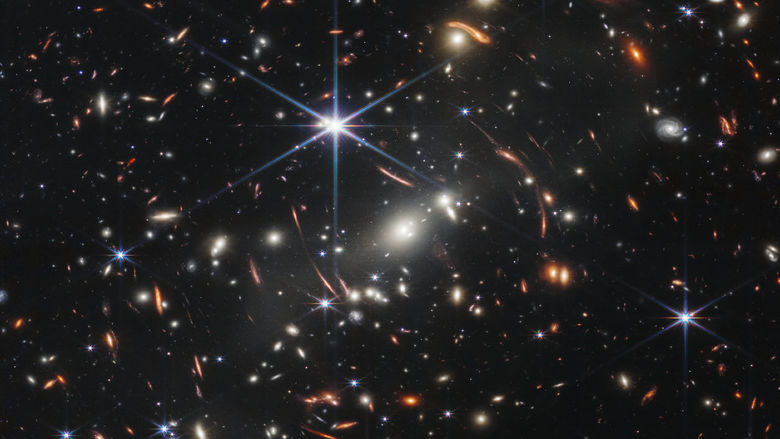 An image of space, taken by the Webb telescope