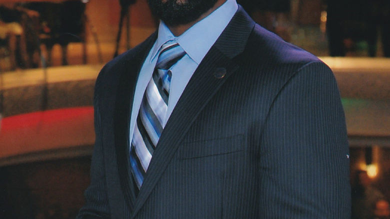 A portrait of Jeremy O'Mard, an executive in residence at Penn State Behrend's Black School of Business.