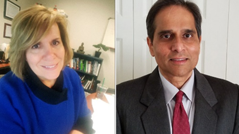 Dr. Kathy Noce and Dr. Ash Deshmukh