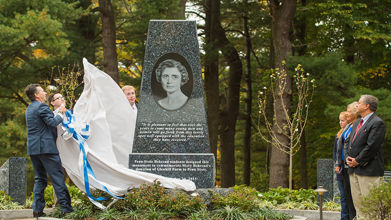 New monument honors Mary Behrend.