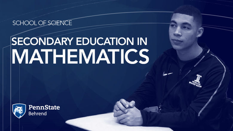Student studying Secondary Education in Mathematics at Penn State Behrend attends a class.
