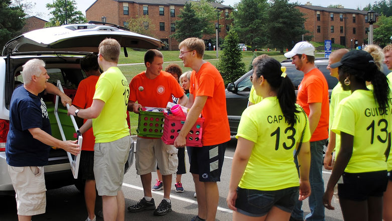 Move-in day brings poignant moments