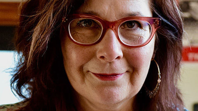 A portrait of the poet Nancy Krygowski