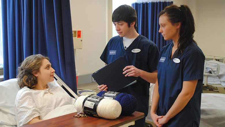 Nursing students greeted with 'surprise' patient