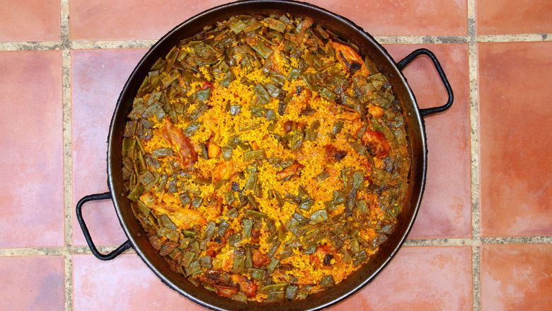 Pan of paella