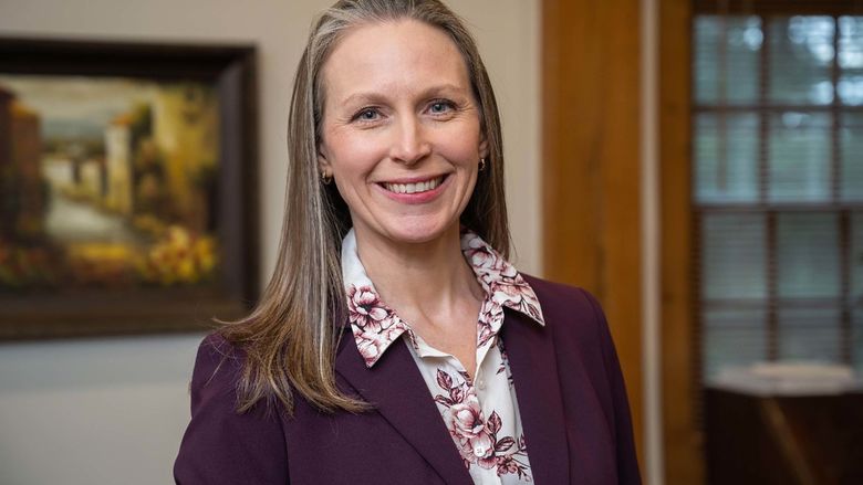 A portrait of Alicyn Rhoades, vice chancellor of Penn State Behrend.