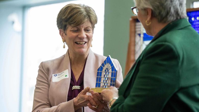 Ann K. Scott accepts 2023 Mary Behrend Award
