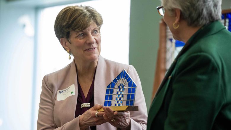 Ann K. Scott accepts 2023 Mary Behrend Award Luncheon