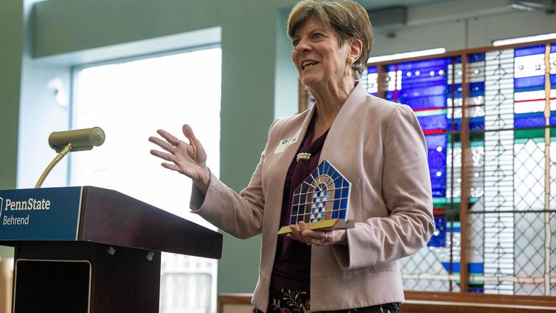 Ann K. Scott accepts 2023 Mary Behrend Award