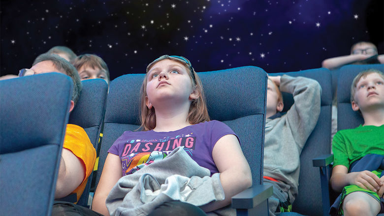 Yahn Planetarium has new public show hours Saturdays at 10:00 a.m. (kids show) and 11:30 a.m. (general audience).
