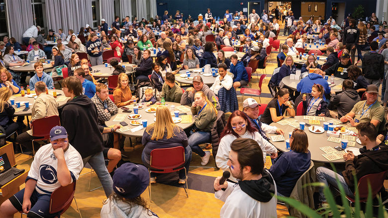 Lion Ambassadors host a Friday-night session of midnight bingo in McGarvey Commons.