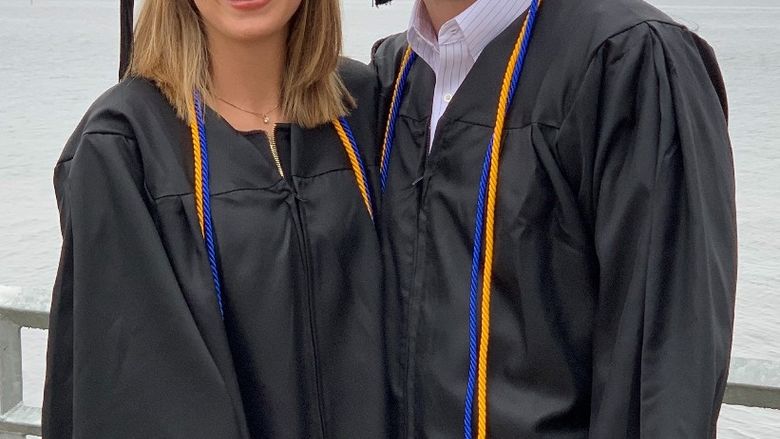 A portrait of Behrend MBA graduates Kimberly and Aaron Ramsey