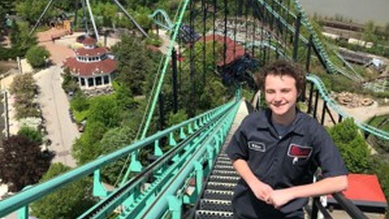 William Friedlander, a senior Mechanical Engineering major, is laying the groundwork now for a career in roller coasters. 