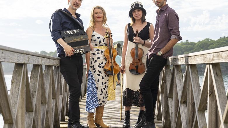 A publicity photo of the Celtic ensemble Reverie Road