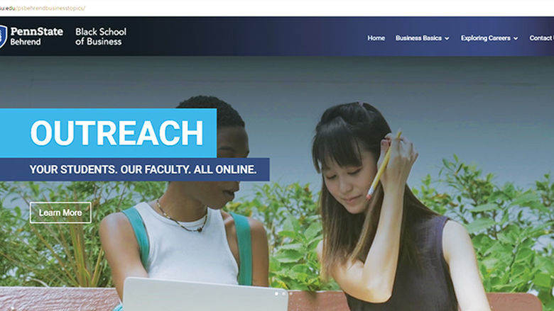 Business Outreach website
