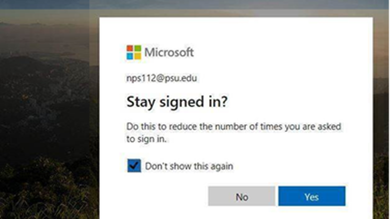 Sign in screen showing prompt