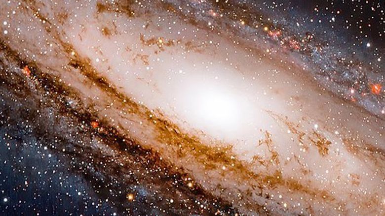 A photo of the stars in the galaxy.