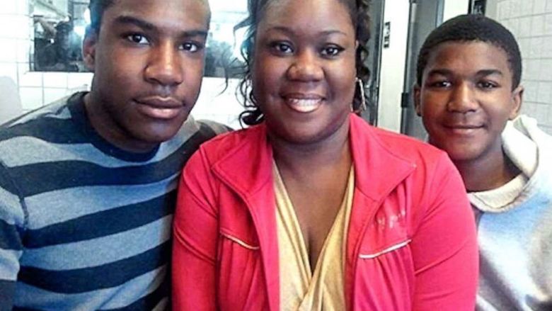 A snapshot of Sybrina Fulton and her sons.